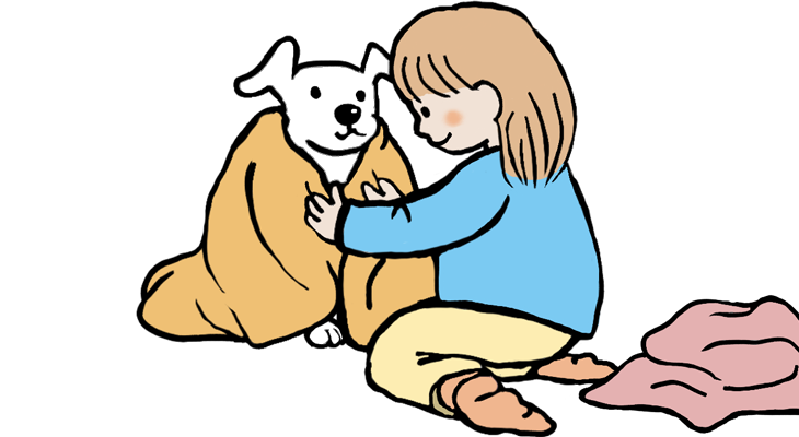 体が冷えないようにしてあげましょう